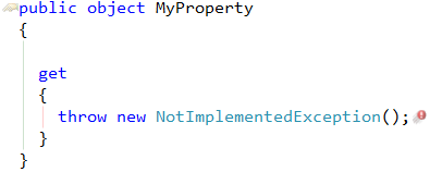 CodeRush Property Cannot Have Void Type Fix
