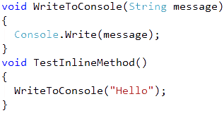 Refactor! Inline Method source code CS