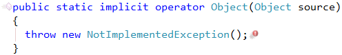 CodeRush Overloaded Unary Operator Takes One Parameter Fix