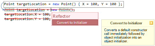 CodeRush Initializer Can Be Used Fix