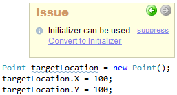 CodeRush Initializer Can Be Used Sample