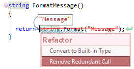 CodeRush Remove Redundant Call Fix